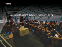 Tablet Screenshot of crossfitperu.com